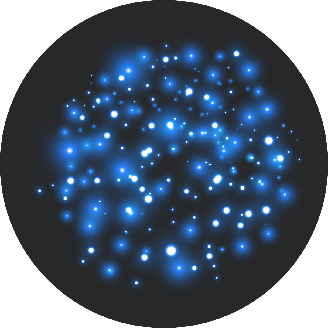 feu artifiice bleu